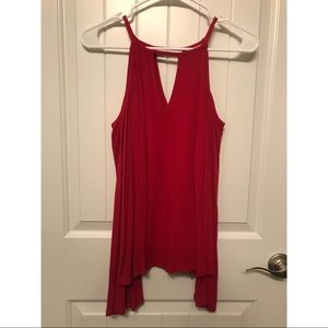 Cold shoulder long sleeve top